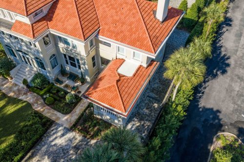Overhead of Patio Addition